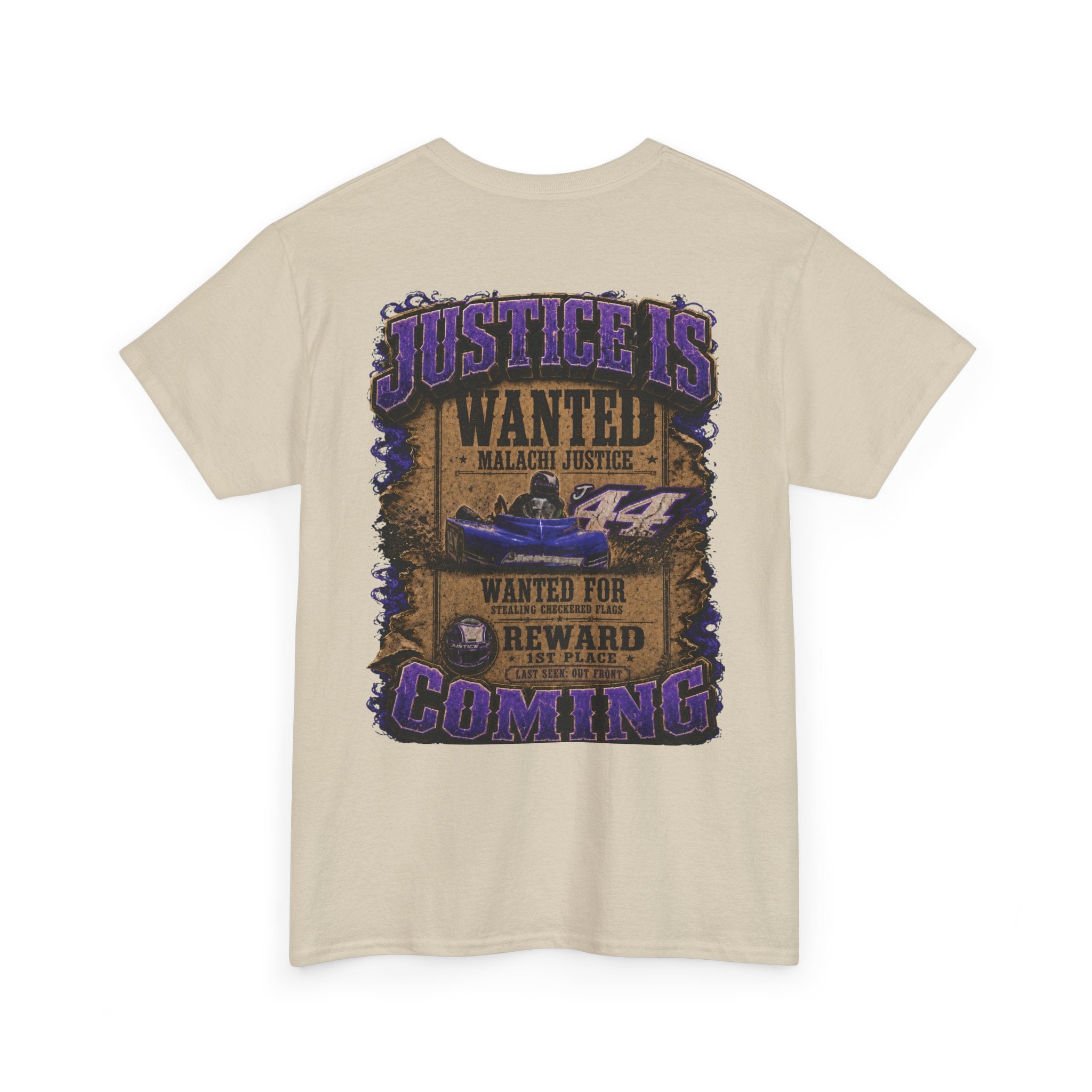 Malachi Justice — “Justice Is Coming” Adult Tee