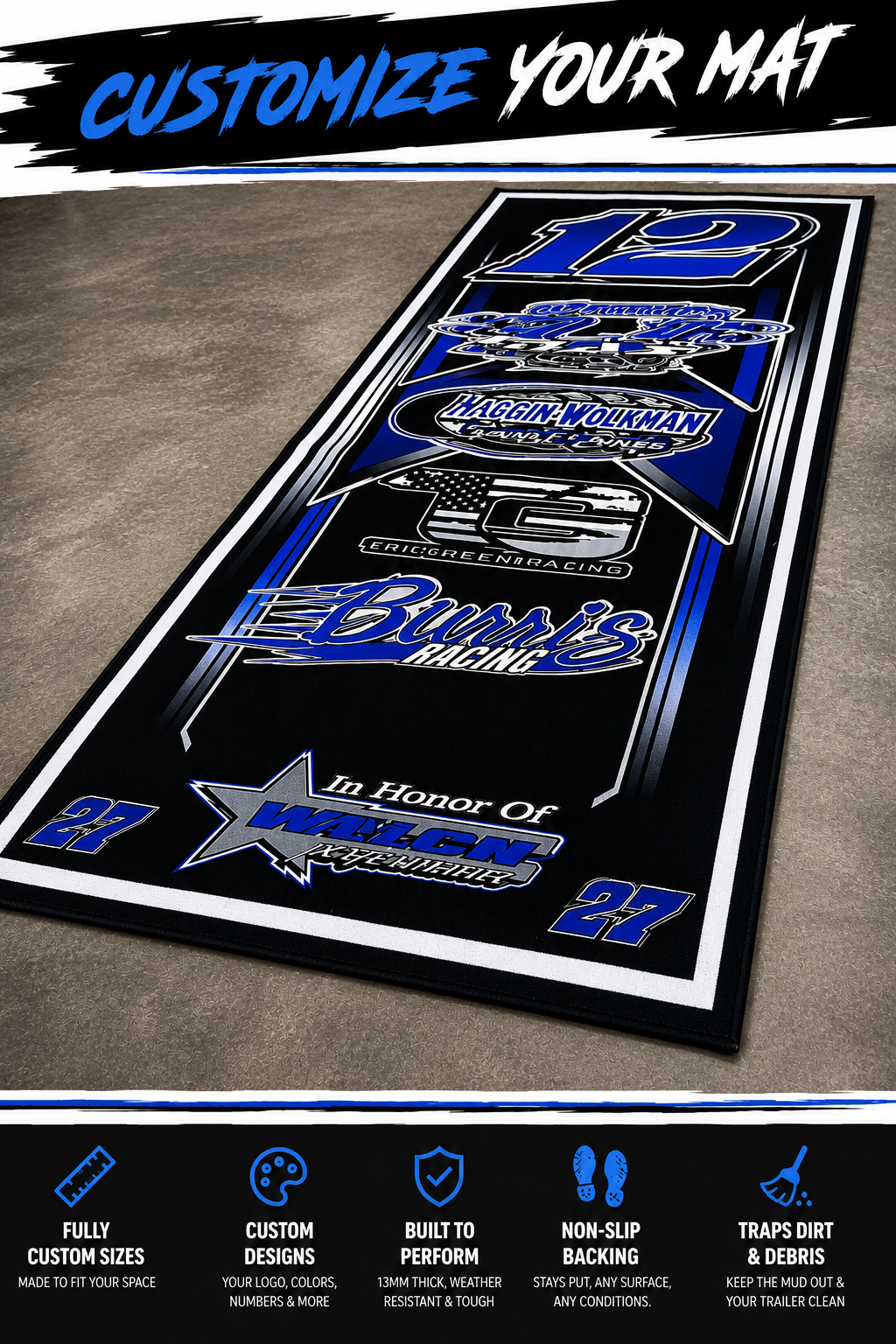 Custom Race Rugs