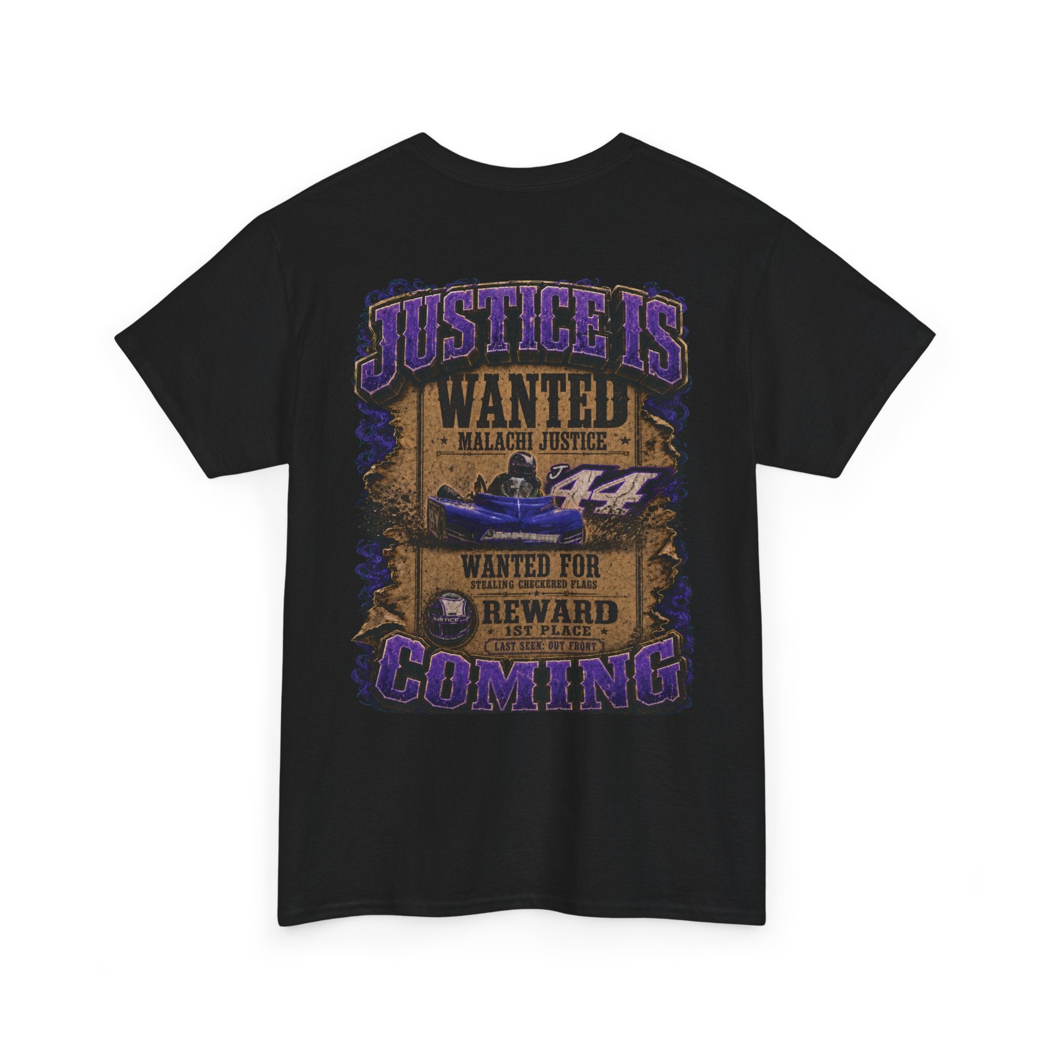 Malachi Justice — “Justice Is Coming” Adult Tee