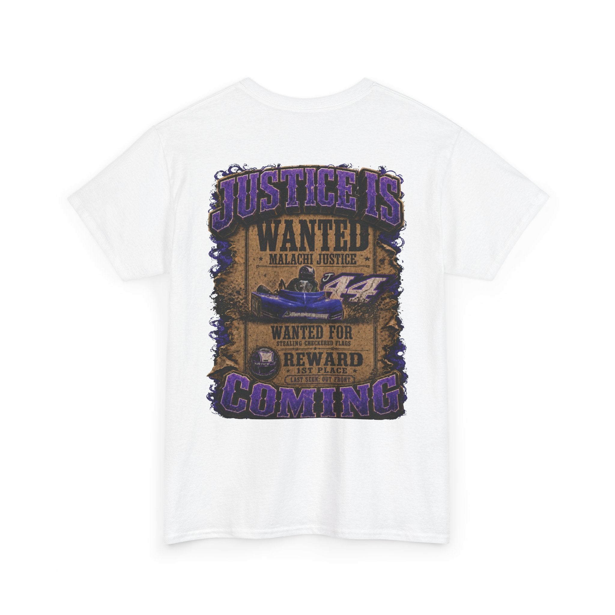 Malachi Justice — “Justice Is Coming” Adult Tee