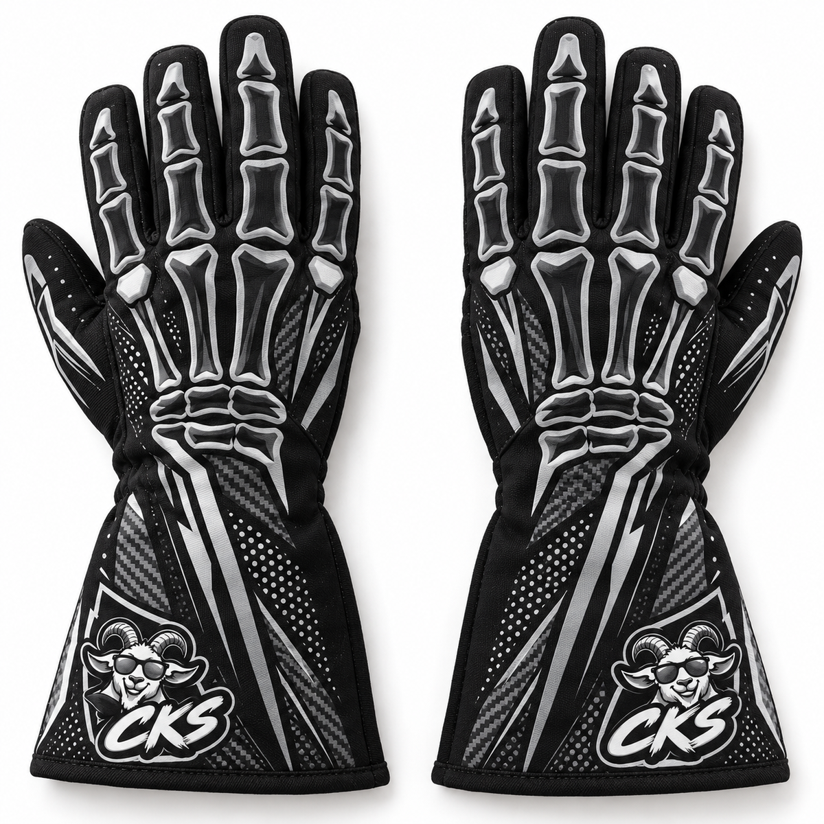 "Bones out" Gloves