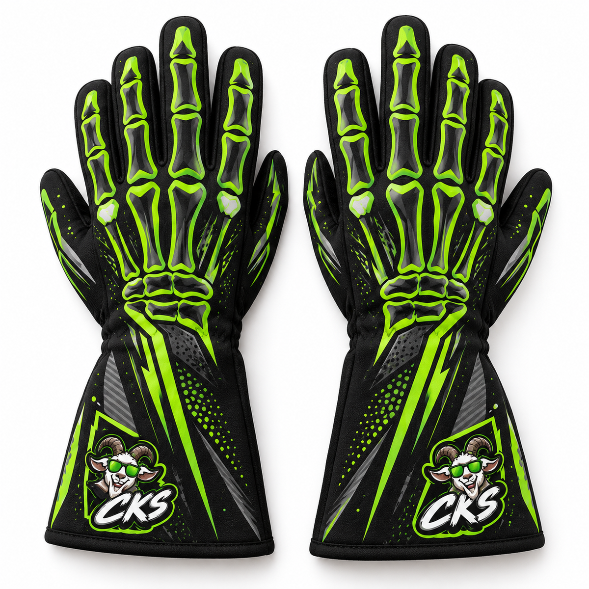 "Bones out" Gloves