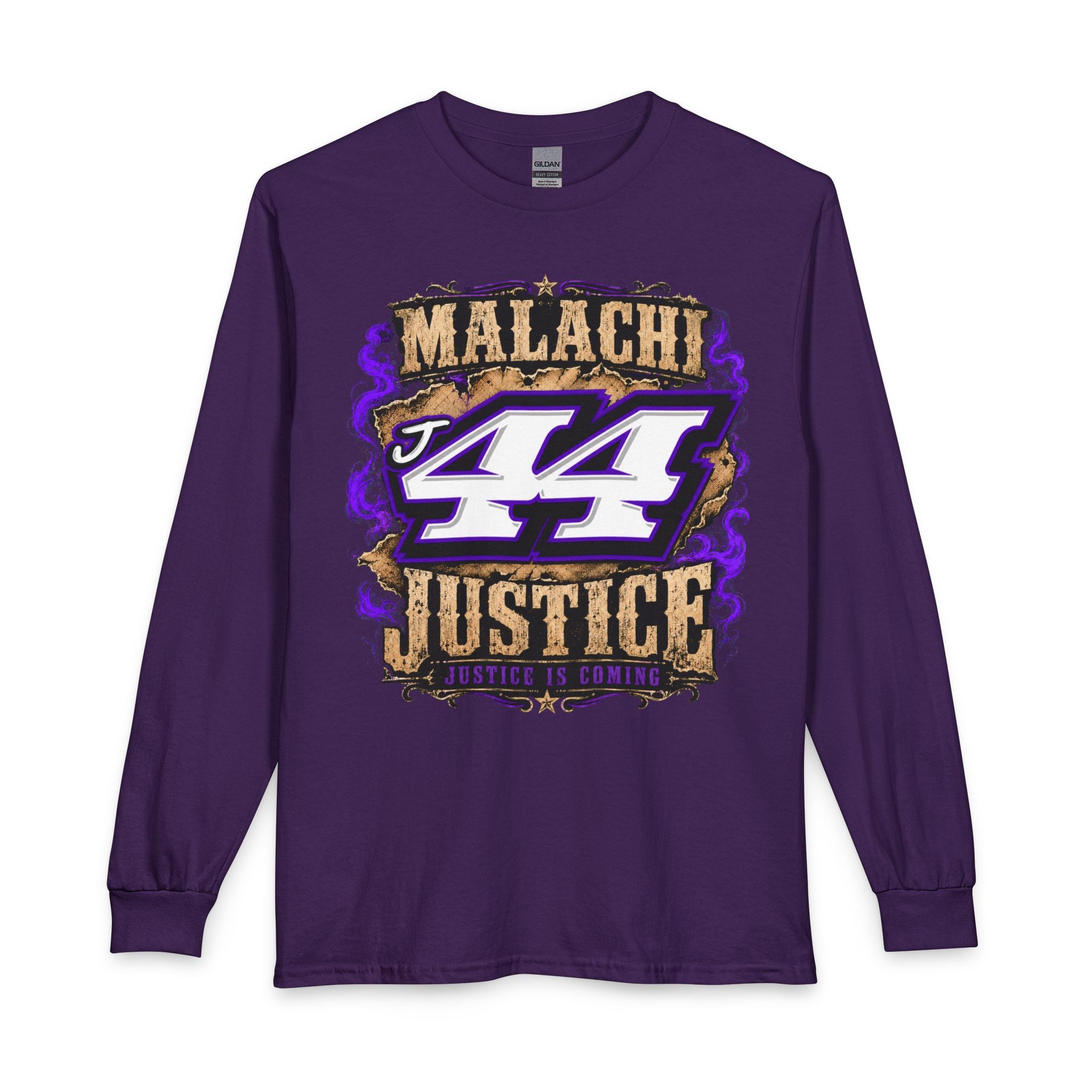 Malachi Justice — "Justice Is Coming" Adult Long Sleeve Tee