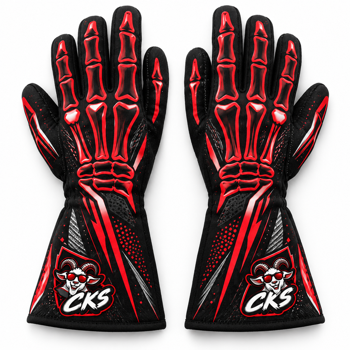 "Bones out" Gloves