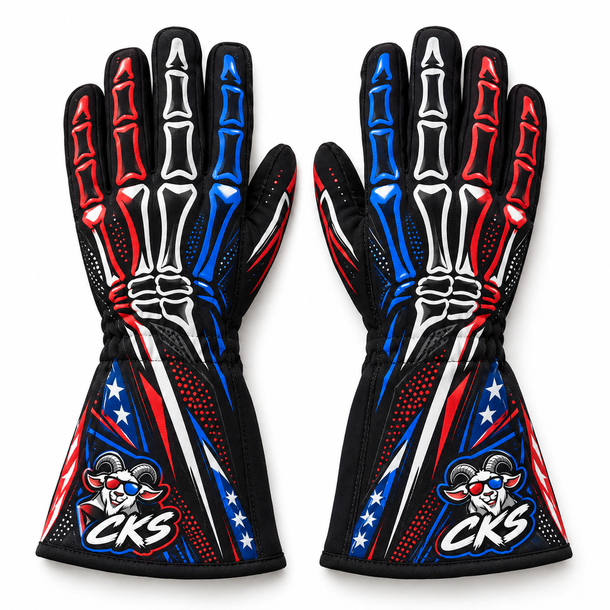 "Bones out" Gloves